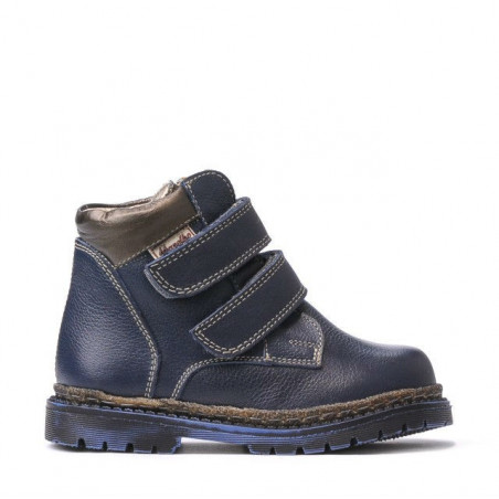 Bottes enfants petits 37-1c indigo+cuivre