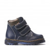 Bottes enfants petits 37-1c indigo+cuivre
