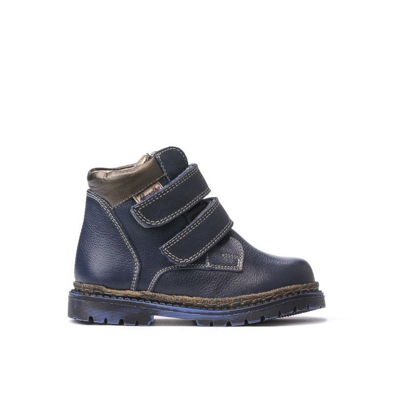 Bottes enfants petits 37-1c indigo+cuivre