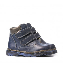 Bottes enfants petits 37-1c indigo+cuivre