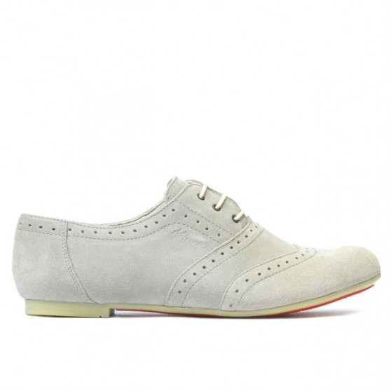 Chaussures casual femme 186 gris clair velours