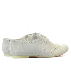Chaussures casual femme 186 gris clair velours