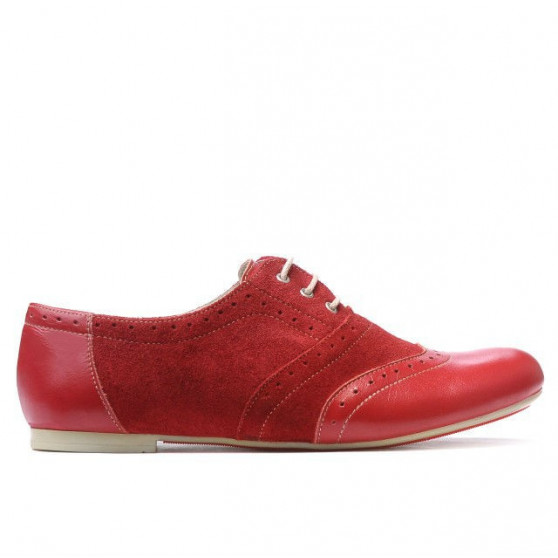 Chaussures décontractées femme 186 rouge combiné