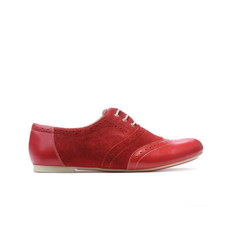 Chaussures décontractées femme 186 rouge combiné
