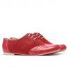 Chaussures décontractées femme 186 rouge combiné