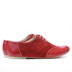 Chaussures décontractées femme 186 rouge combiné