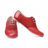 Chaussures décontractées femme 186 rouge combiné