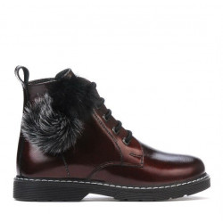 Bottes enfants 3010 vernis bordeaux