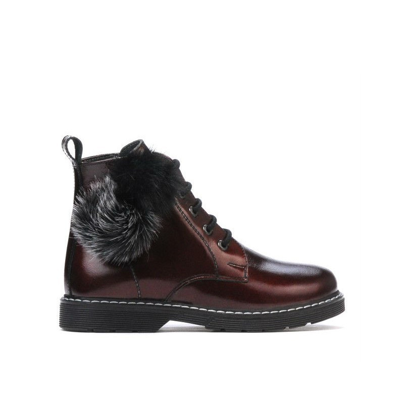 Bottes enfants 3010 vernis bordeaux