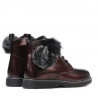 Bottes enfants 3010 vernis bordeaux
