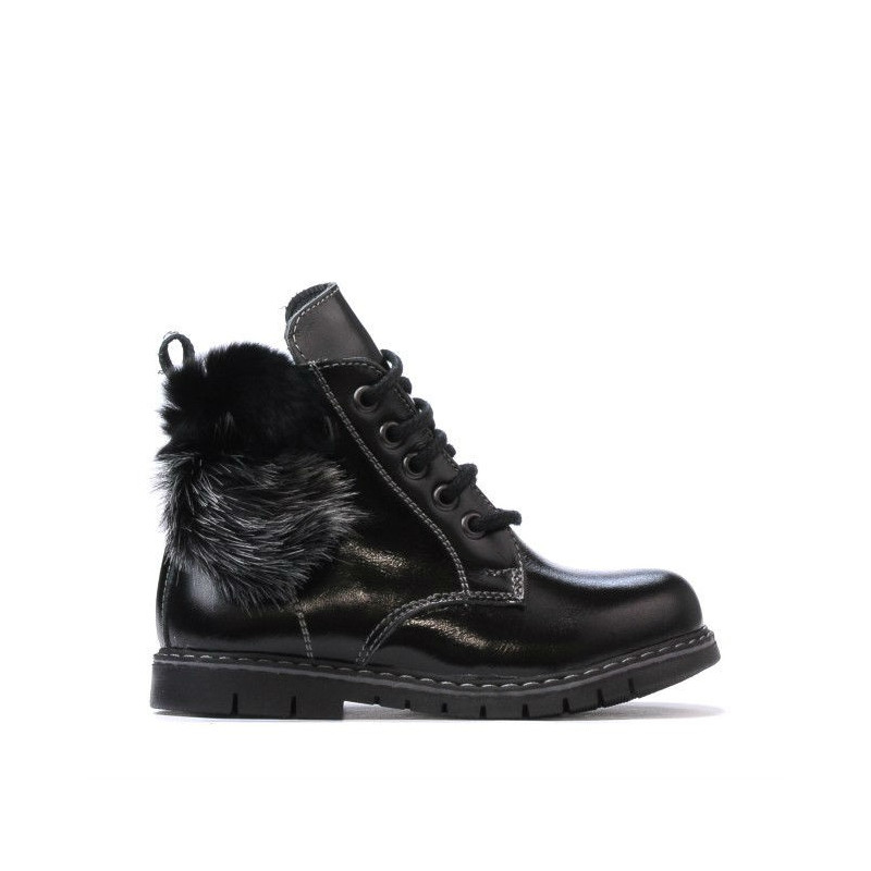 Bottines enfants petits 38c vernis noir