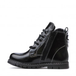 Bottines enfants petits 38c vernis noir