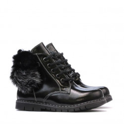 Bottines enfants petits 38c vernis noir