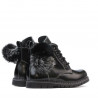 Bottines enfants petits 38c vernis noir
