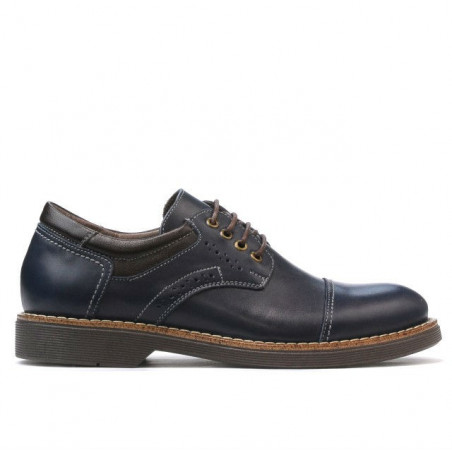Chaussures élégantes adolescents 372 indigo+brun
