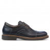 Chaussures élégantes adolescents 372 indigo+brun