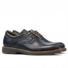 Chaussures élégantes adolescents 372 indigo+brun