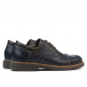 Chaussures élégantes adolescents 372 indigo+brun