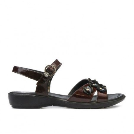 Sandales enfants 523 vernis bordeaux