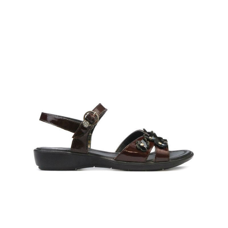Sandales enfants 523 vernis bordeaux