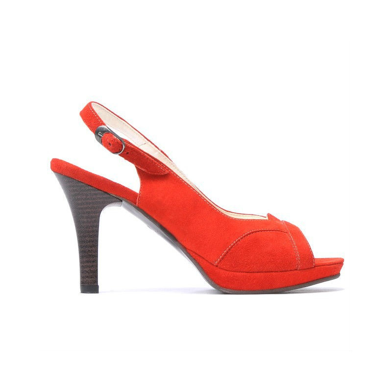 Sandales femme 1052 rouge antelope