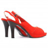 Sandales femme 1052 rouge antelope