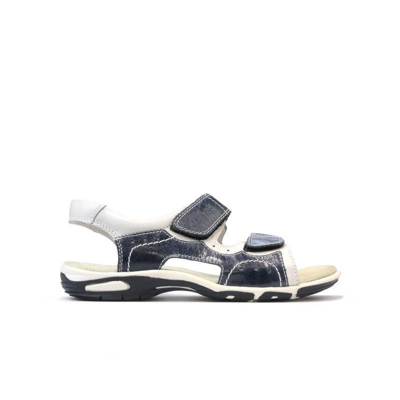 Sandales enfants 322 indigo+blanc
