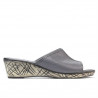 Sandales femme 5004m p gris perforé
