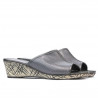 Sandales femme 5004m p gris perforé
