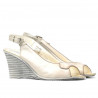 Sandales femme 596 beige nacré