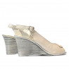 Sandales femme 596 beige nacré