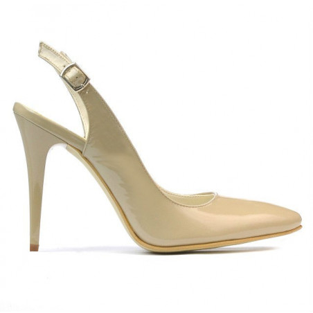 Sandales femme 1235 laque beige