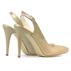 Sandales femme 1235 laque beige