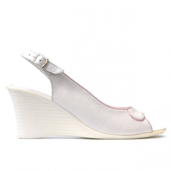 Sandales femme 596 blanc nacré Sandales femme 596 blanc nacré