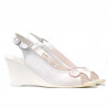 Sandales femme 596 blanc nacré