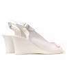 Sandales femme 596 blanc nacré