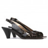 Sandales femme 1204 vernis café