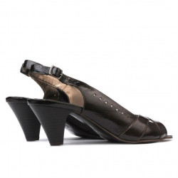 Sandales femme 1204 vernis café