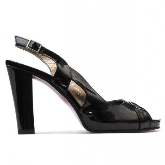 Sandales femme 1221 vernis noir Sandales femme 1221 vernis noir
