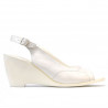 Sandales femme 599 blanc nacré