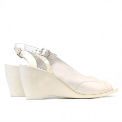 Sandales femme 599 blanc nacré