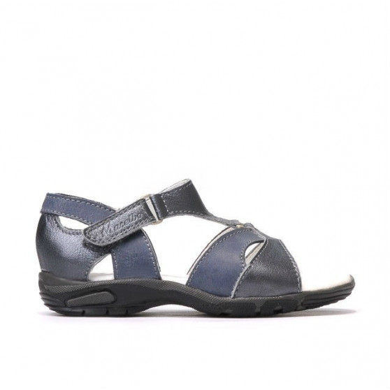 Sandales enfants petits 09c gris+indigo Sandales enfants petits 09c gris+indigo