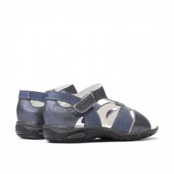 Sandales enfants petits 09c gris+indigo