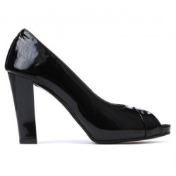 Sandales femme 1219 vernis noir
