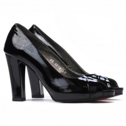Sandales femme 1219 vernis noir