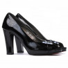 Sandales femme 1219 vernis noir