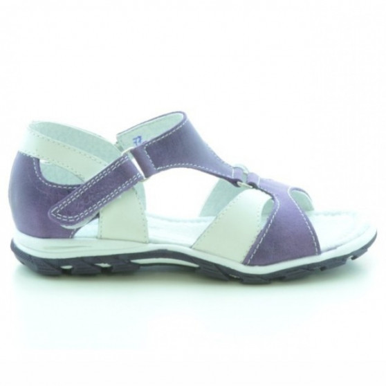 Sandales enfants petits 09c violet+blanc Sandales enfants petits 09c violet+blanc