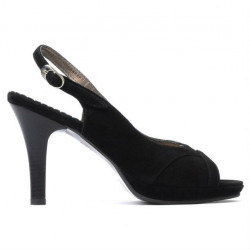 Sandales femme 1052 noir antilope