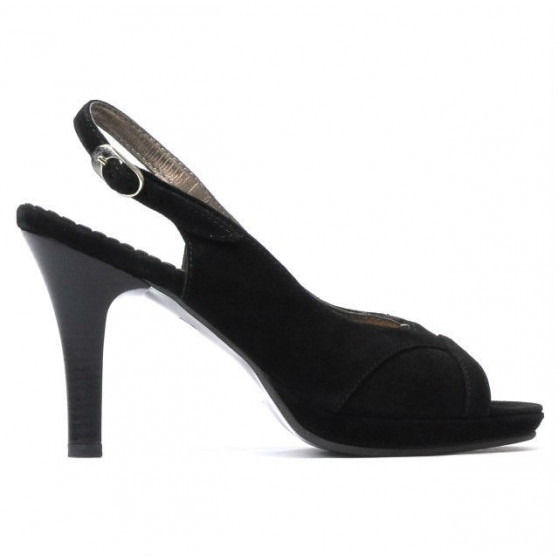 Sandales femme 1052 noir antilope