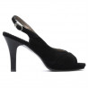 Sandales femme 1052 noir antilope